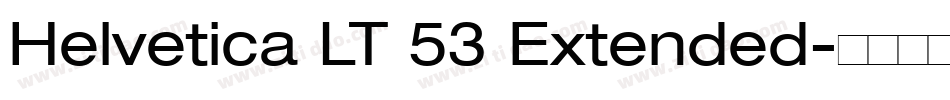 Helvetica LT 53 Extended字体转换